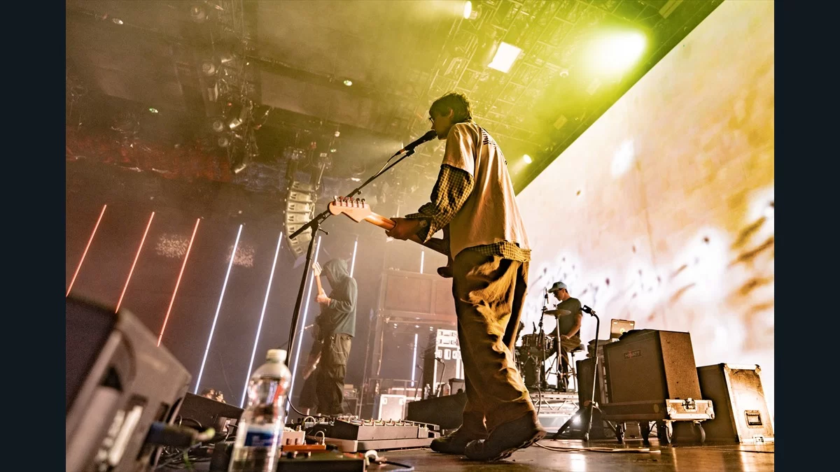 DIIV performing on a brightly lit stage at Here at Outernet in London in 2025