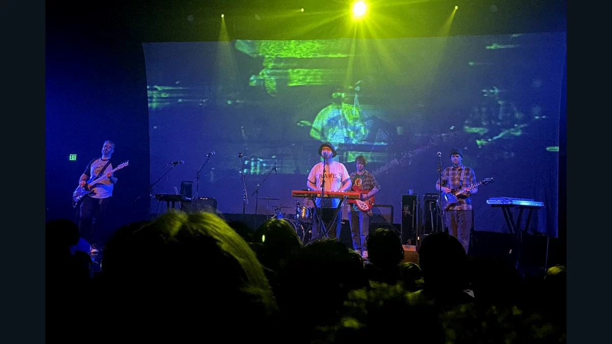 Panchiko performing together onstage at the Fonda Theatre in 2023